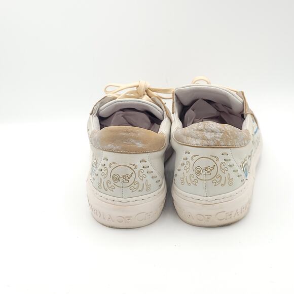 Karma Of Charme Naïf Hand Painted Leather Low Top Women's size 10.5 - Picture 6 of 9